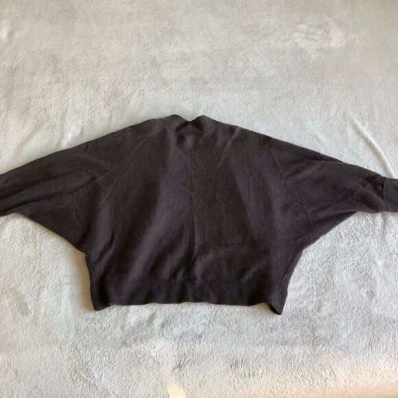 Anne Taylor Loft Cashmere Dolman Sleeved Cocoon Shrug Cardigan - Picture 6 of 11